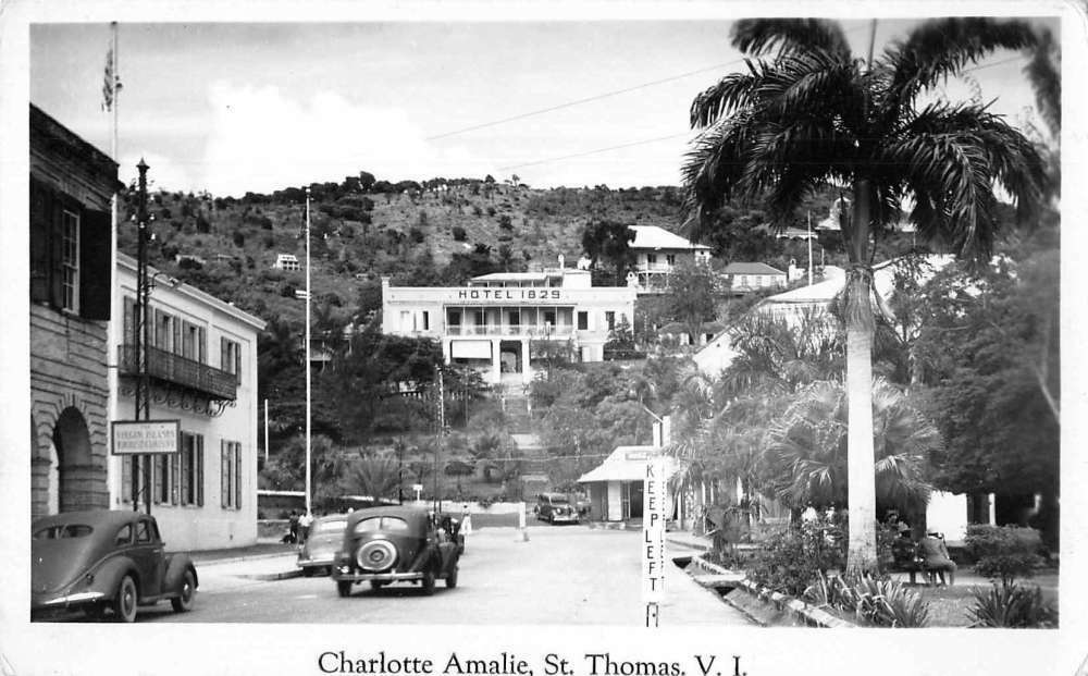 St. Thomas Virgin Islands Charlotte Amalie Real Photo Vintage Postcard