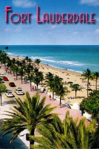 Florida Fort Lauderdale Beach A1A Looking North