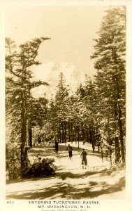 NH - Mt Washington, Entering Tuckerman Ravine   RPPC