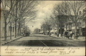 Indian Orchard MA Main St. West 1906 Used Postcard