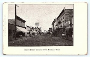 HOQUIAM, WA Washington ~ EIGHTH STREET SCENE c1900s Kandy Kitchen Postcard