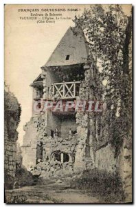 Old Postcard surroundings Vauxbuin Soissons The Tower Army