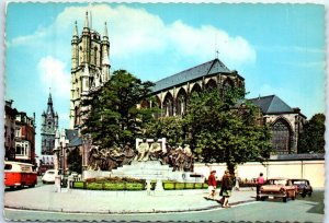 Postcard - Monument Van Eyck, Saint Baaf's Cathedral - Ghent, Belgium