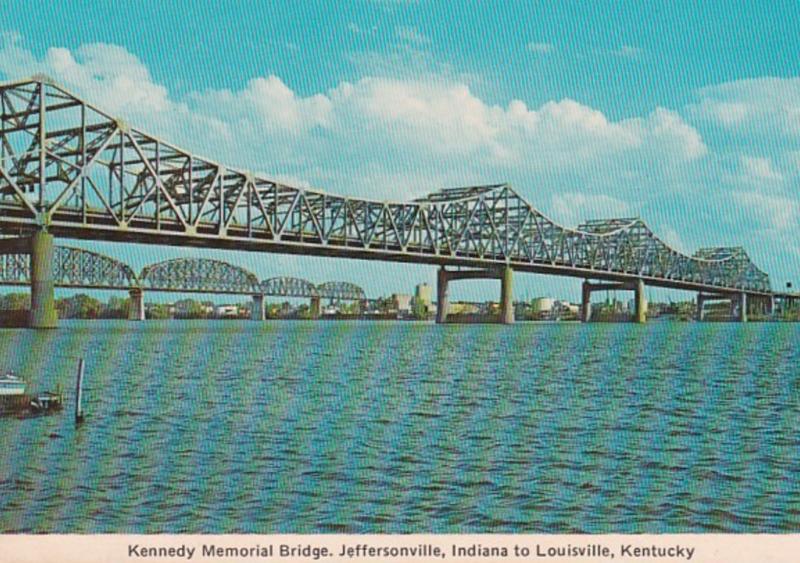 Kentucky Louisville Kennedy Memorial Bridge To Indiana