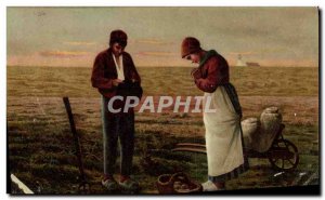 Old Postcard Millet Angelus