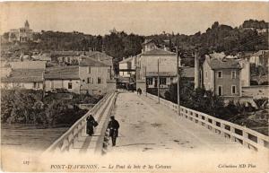 CPA PONT-d'AVIGNON - Le Pont de bois & les Coteaux (458935)