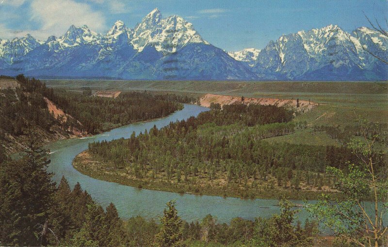 Postcard Grand Teton National Park Wyoming Posted 1970