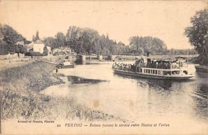 Ferry Boat Vertou France  Antique Postcard L880