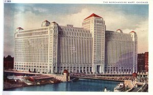 Vintage Postcard The Merchandise Mart Wholesale City One Roof Chicago Illinois