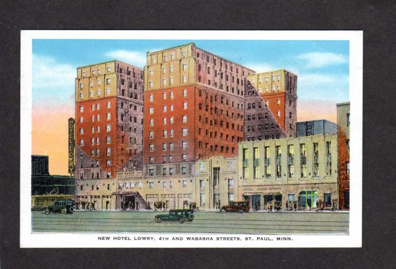 MN New Hotel Lowry, St Paul Minnesota Postcard, Minn