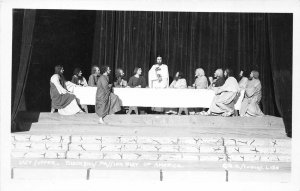 Black Hills South Dakota 1950s RPPC Real Photo Postcard Passion Play Last Supper