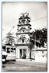 c1920's  Sri Mariamman Hindu Temple Singapore RPPC Photo Unposted Postcard