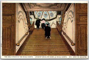 Ste. Anne De Beaupre Canada CAN, The Holy Stair in Scala Santa, Vintage Postcard