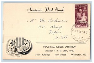 1950 Industrial Jubilee Exhibition Souvenir New Zealand Wellington Postcard