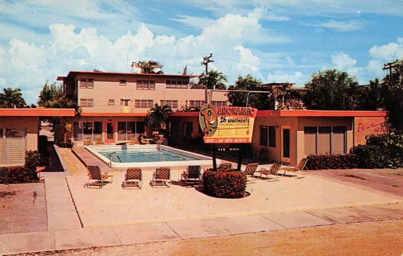 Fort Lauderdale Florida 1950s Postcard Panoramic Apartments