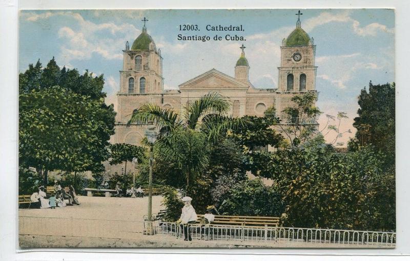 Cathedral Santiago de Cuba 1910c postcard