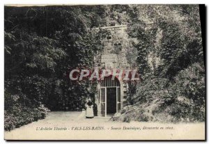 Old Postcard Vals les Bains Source Dominica