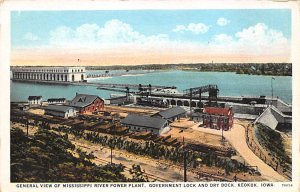 Mississippi River Power Plant Government Lock and Dry Dock Keokuk, Iowa  