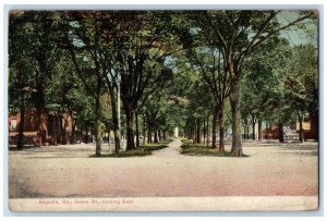 1917 Green Street Looking East Augusta Georgia GA Antique Posted Postcard