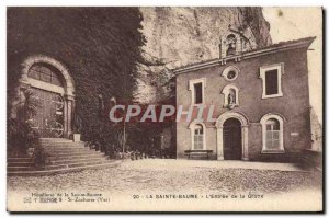 Old Postcard La Sainte Baume L & # 39Entree De La Grotte