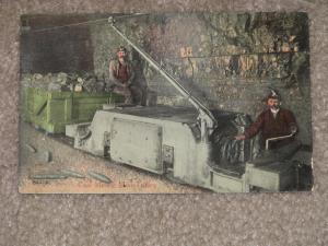 Coal Mine; Mine Trolley, Pennsylvania, Early 1900`s, used vintage card