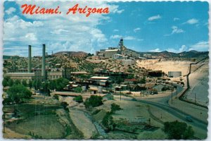 Postcard - Miami Copper Mines - Miami, Arizona