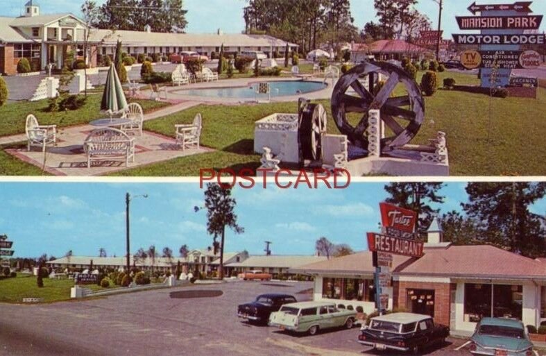 Circa 1960 MANSION - PARK MOTOR LODGE on U.S. 301 SANTEE, S. C.