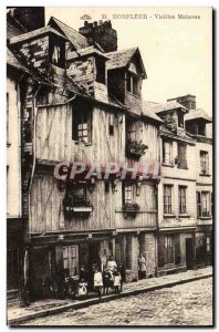 Postcard Old Honfleur Old Houses Children