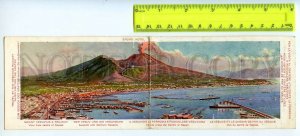 440467 ITALY Vesuvius Railway & Funicular Eremo hotel advertising Folding