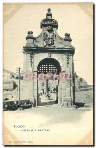 Old Postcard Toledo Puerta De Alcantara