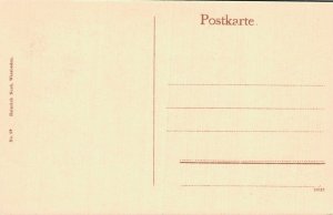 Germany Wiesbaden Königliches Schloss mit Kavalierhaus Vintage Postcard 07.89