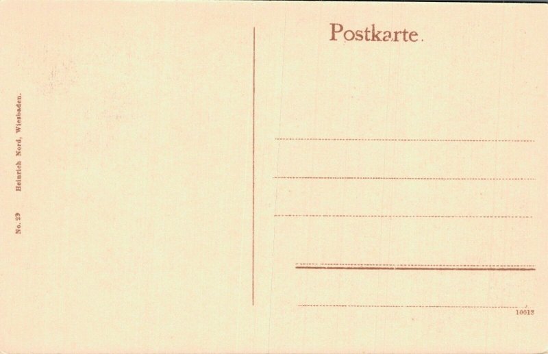 Germany Wiesbaden Königliches Schloss mit Kavalierhaus Vintage Postcard 07.89