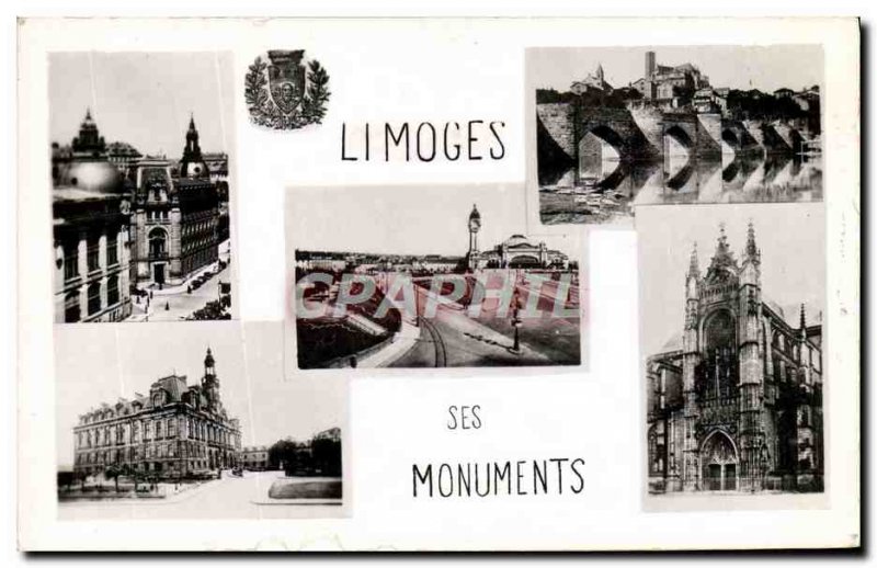 Modern Postcard Limoges His Monuments