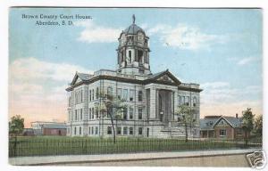 Court House Aberdeen South Dakota 1915 postcard