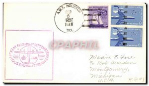 Letter US 1st Flight KLM Amsterdam Houston June 9, 1957