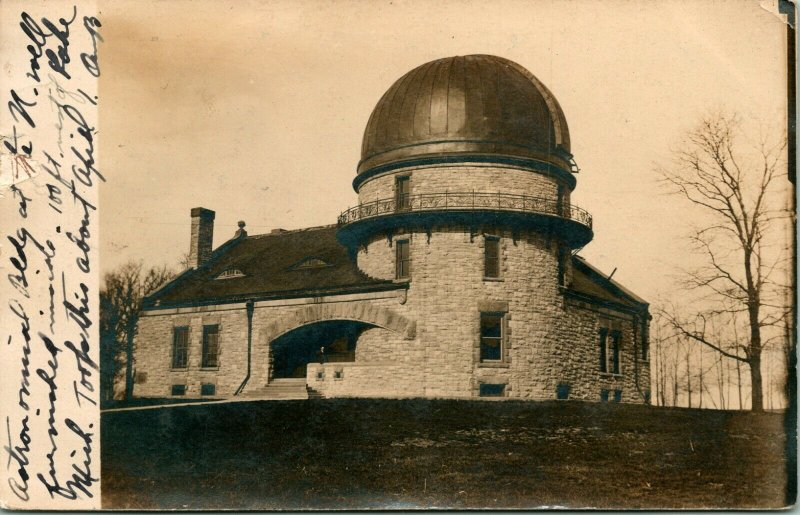 RPPC Dearborn Observatory at Northwestern University Chicago Postcard T19