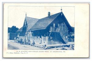 18757   VT  Arlington  Railroad Station and Ethan Allen Well  PMC