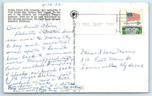 DRAKES ESTERO, Point Reyes National Seashore, CA ~ Marin County 1972   Postcard