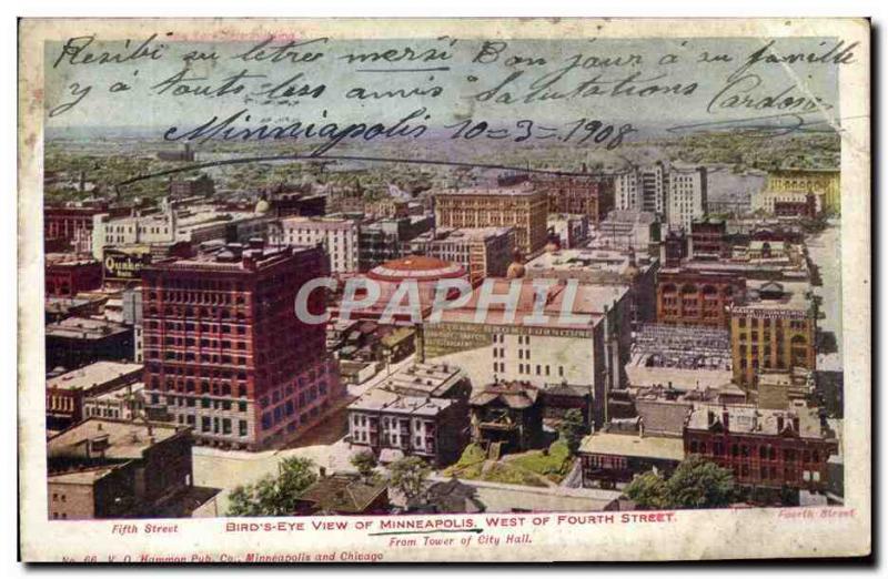 CPA Bird's Eye View of Minneapolis West of Fourth Street