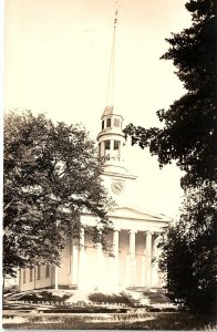 1920s ELLSWORTH MAINE FIRST CONGREGATIONAL CHURCH PHOTO RPPC POSTCARD P773