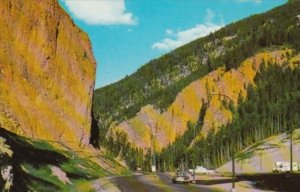 Canada Red Rock and Iron Gates Eastern Entrance To Radium Hot Springs British...