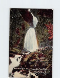 Postcard Wahkeena Falls Along Columbia River Highway Corbett Oregon USA