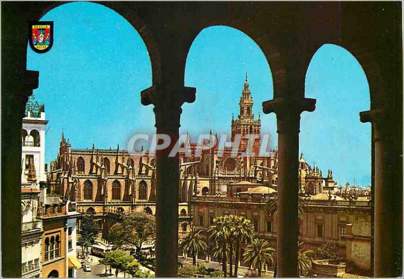 Postcard Modern Sevilla cathedral