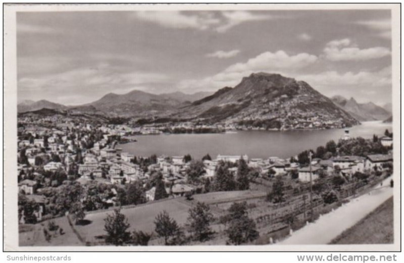 Switzerland Lugano Panorama e Monte Bre Photo