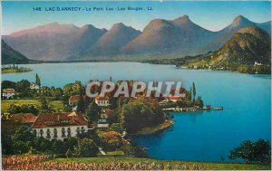 Old Postcard Lake Annecy Le Petit Lac The Bauges