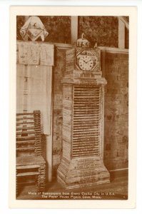 MA - Pigeon Cove. The Paper House, Grandfather's Clock