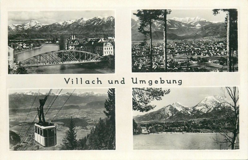 Postcard Germany Villach und Umgebung various sights