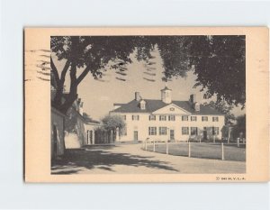 Postcard The Mount Vernon Mansion, West Front, Mount Vernon, Virginia