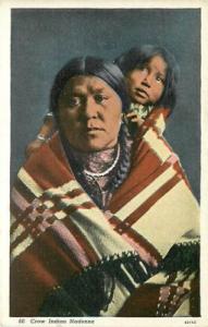 NATIVE AMERICAN-CROW INDIAN-MADONNA-EARLY-T80175