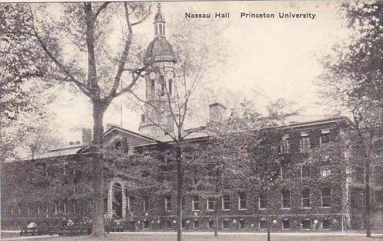 New Jersey Princeton Nassau Hall Princeton Univers Albertype